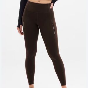 Athleta Rainier Tight Leggings in Dark Brown